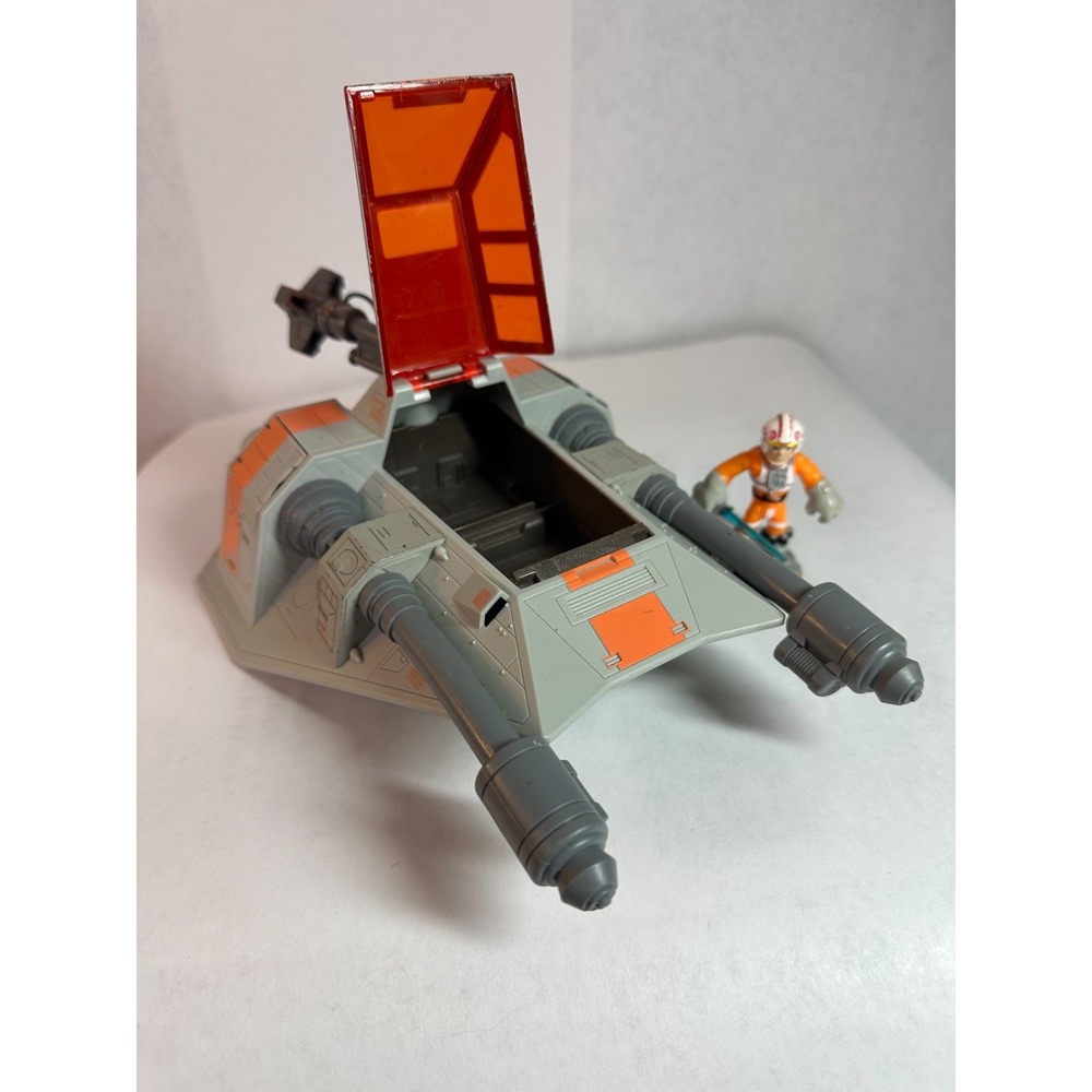 Playskool Star Wars Galactic Heroes Luke Skywalker Hoth SNOWSPEEDER Vehicle